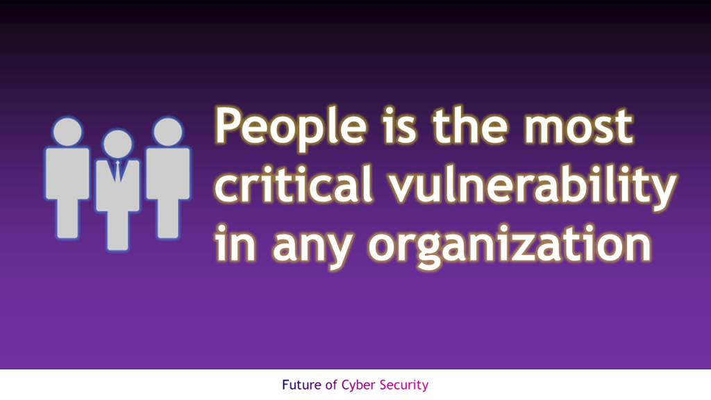 People is the most critical vulnerability in any organization